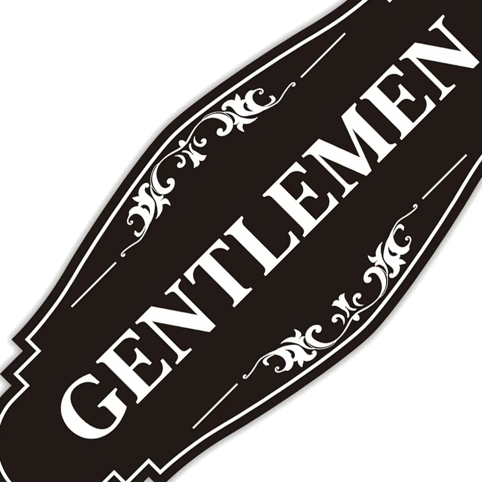 2Pcs Men and Women Bathroom Signs Self Adhesive Waterproof Door Sticker Clear Gender Identification for Office Hotel Restaurant