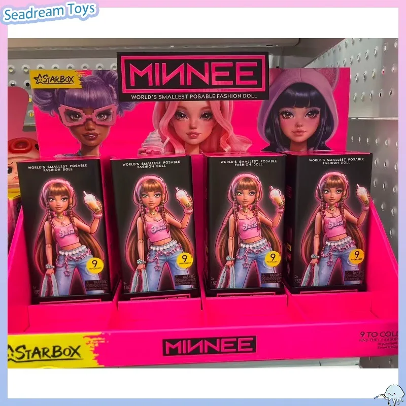 Official ZURU Minnee Doll Series Fashion Mini Character Doll Blind Box Trendy Collectible Decor Display Toy Souvenir Present
