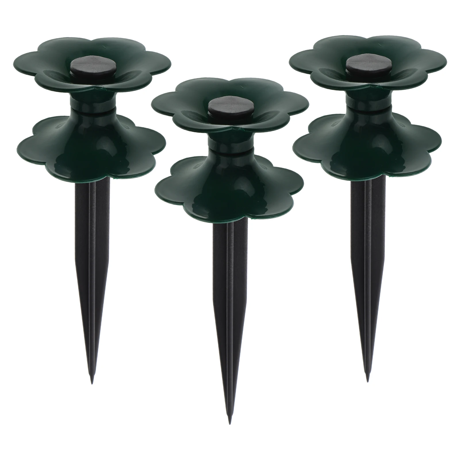 

3pcs Watering Pipe Wheel Garden Hose Guide Durable Holder Lawn Roller Stakes Protector for Flower Bed Patio Greenhouse