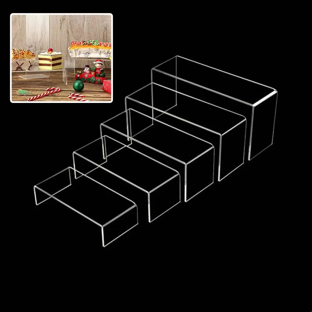 Transparent Acrylic Acrylic Display Stand Space Saving Minimalist Style Display Stand Stackable Structure Multi-Purpose