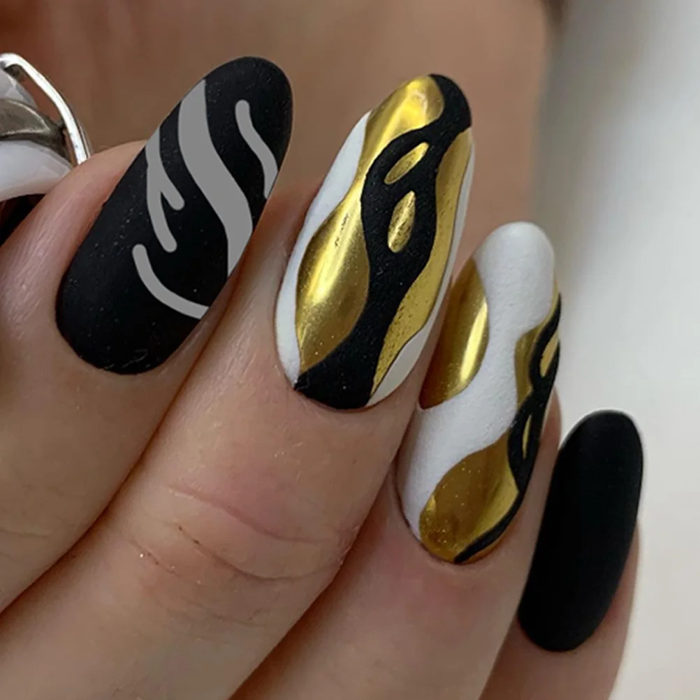 8 stuks nagellakpennen, gemakkelijk vast te houden, soepele toepassing voor salon, thuis, nagel, acrylverfpennen, verfpen