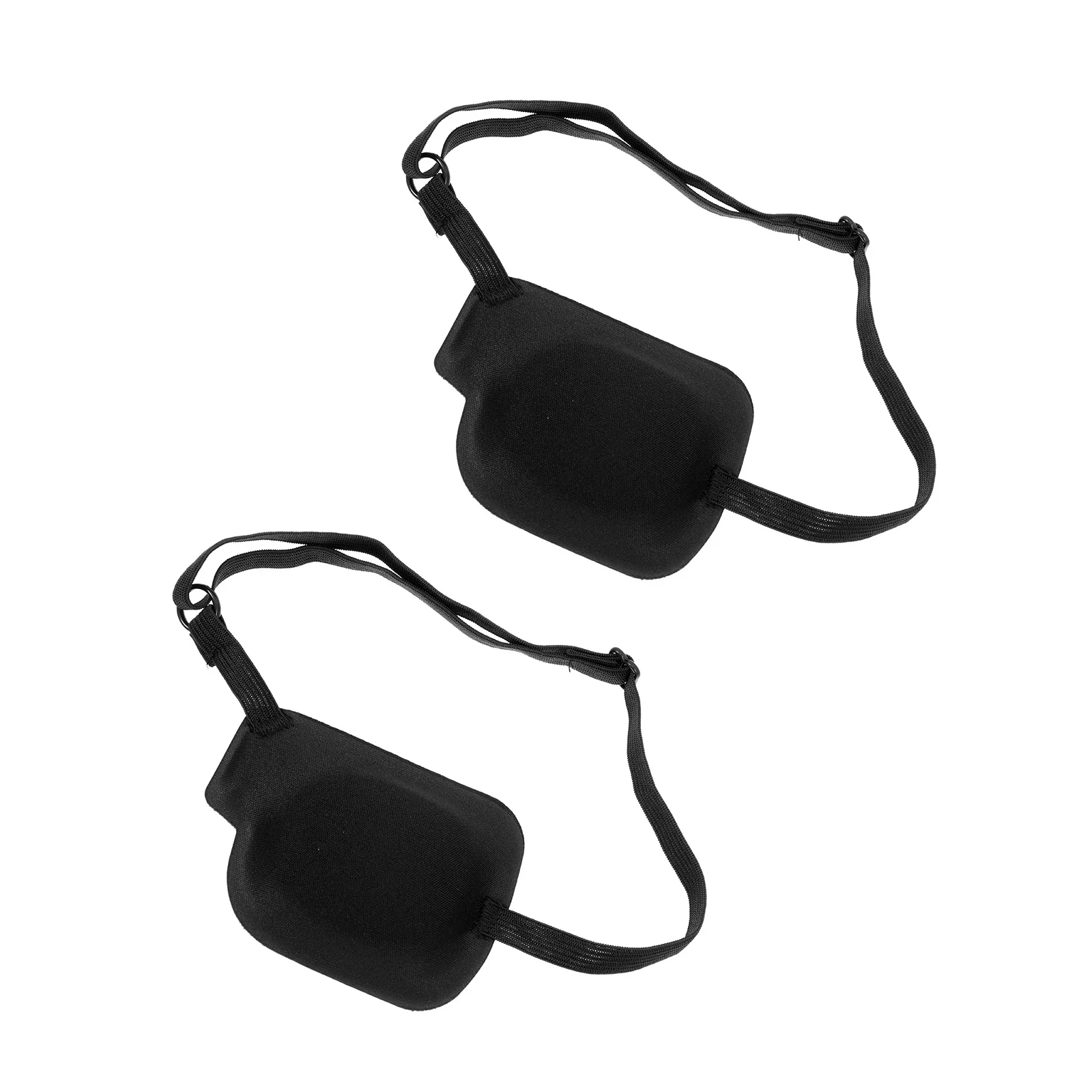 2Pcs 3D Eye Patch Elastic Adjustable Strabismus Amblyopia Correction Polyester Single Lazy Eye Masks for Adults