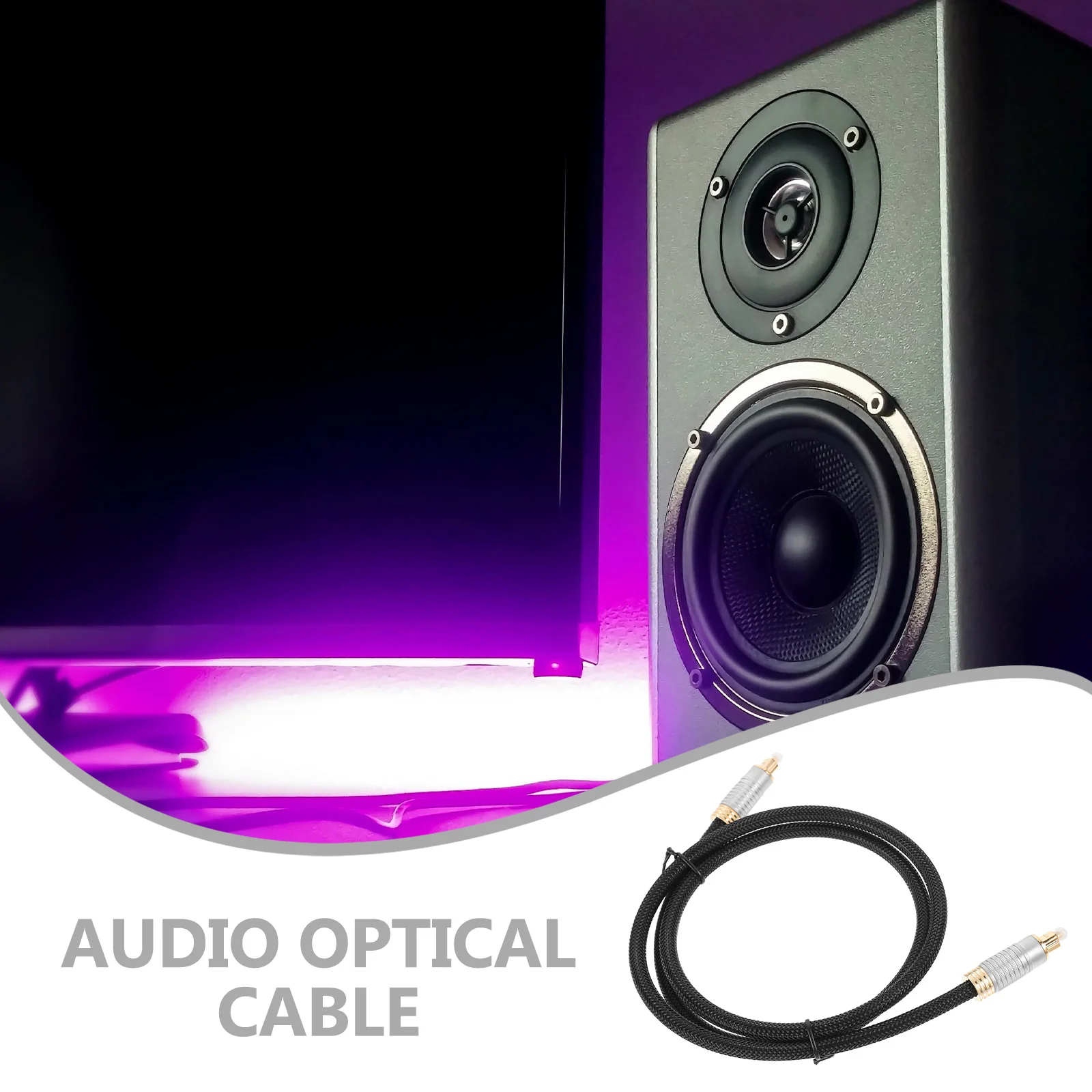 

Optical Audio Cable 1M Cable For Game Console Sound Bar Male To Male Cord Clear Sound Strong Bass