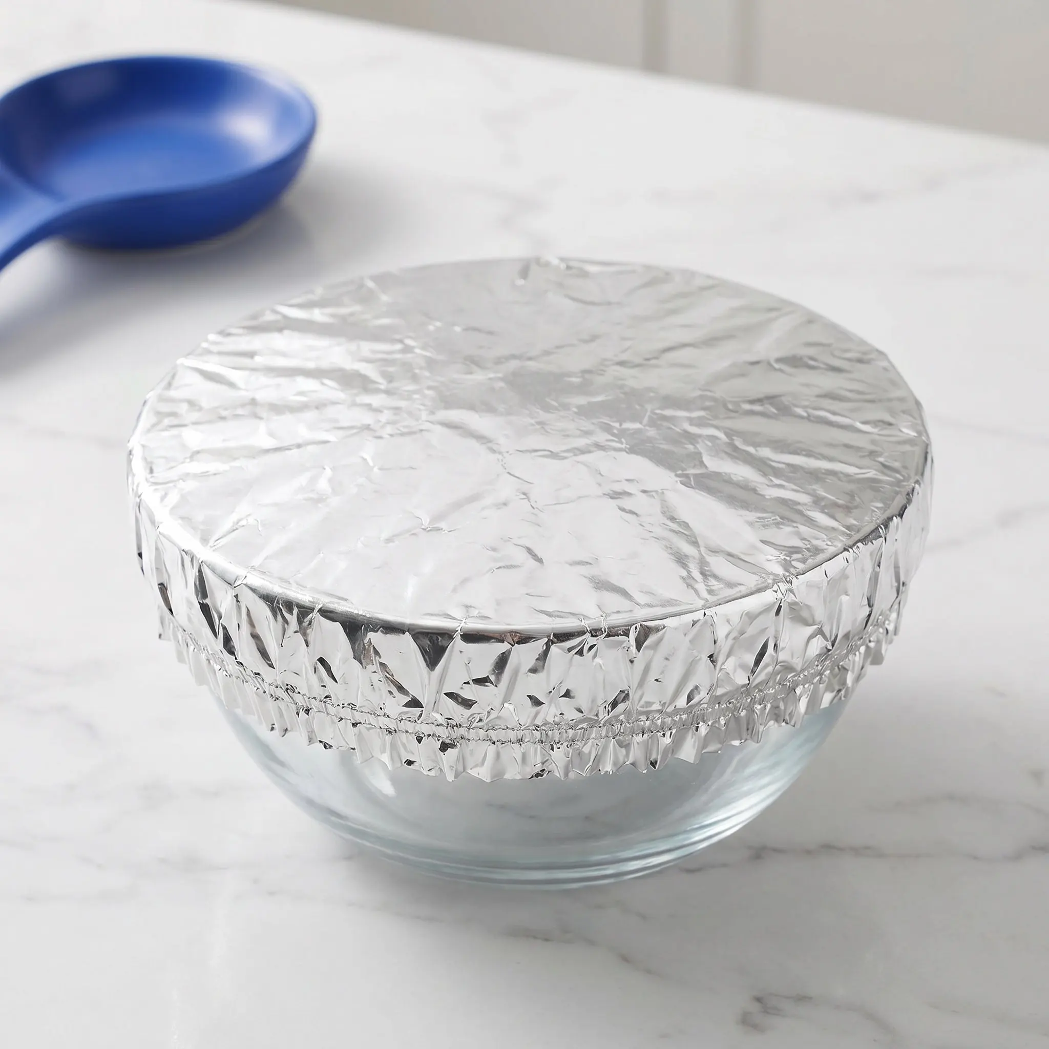 30pcs Aluminum Foil Food Covers Insulation Sleeve Fresh-Keeping Bowl Wrap Elastic Bowl Dish Fruit Vegetable Storage Lid