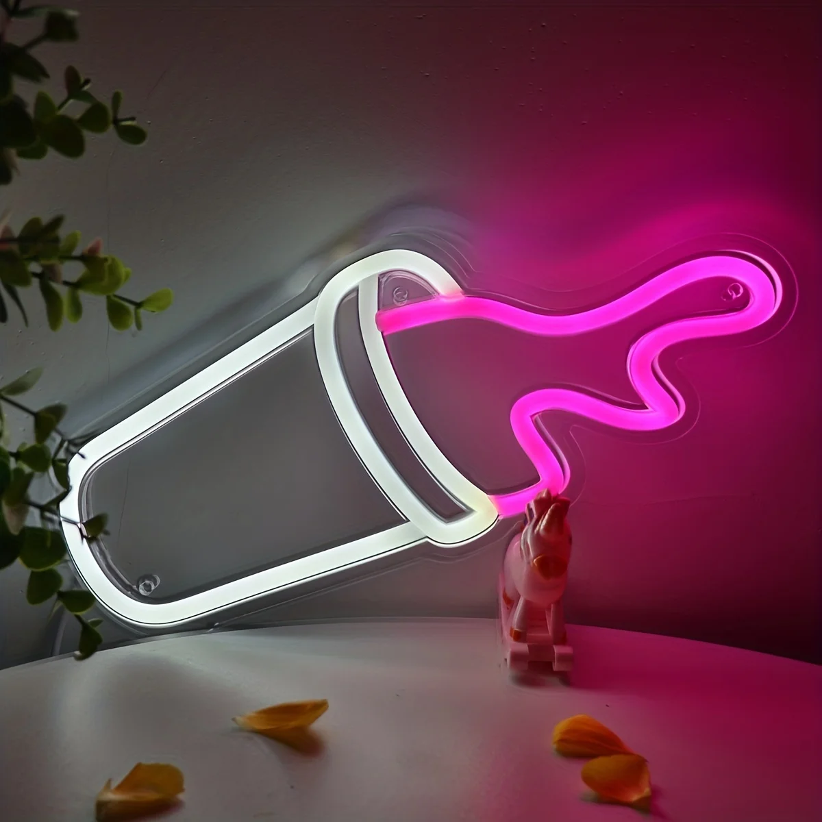 Imagem -04 - Leite Tea Cup Neon Led Sign Shape Lights Melhor Ambiente para Milk Tea Shop Café Bistro Sala de Livros Decoração do Quarto