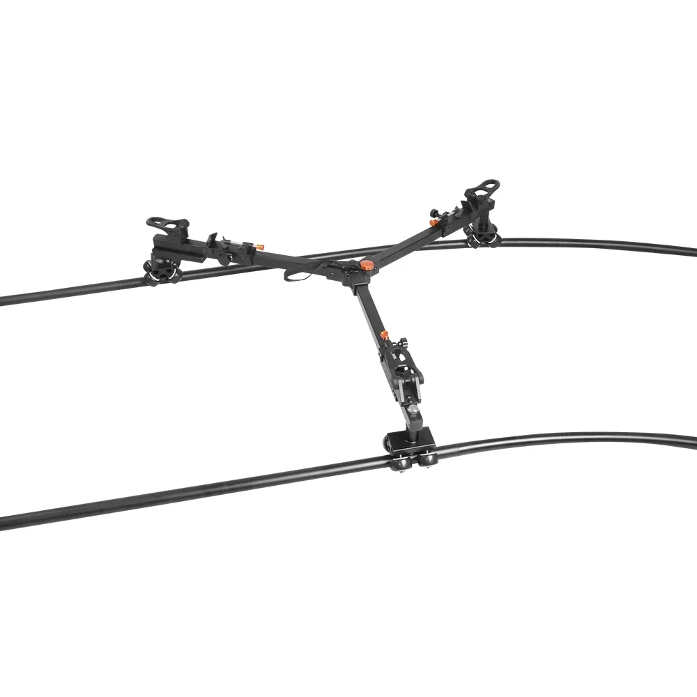 NEW EIMAGE ED380 Portable Slider Dolly  with 4sets Straight 3sets Curved Track Rail System Include Carry Bag