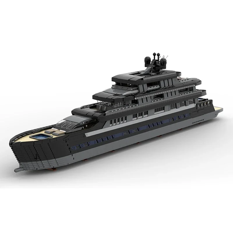 Moc Building Bricks Boat Model Large Luxury Yacht Mini scale Technology Modular Blocks Gifts Toys For Children DIY Sets Assembly