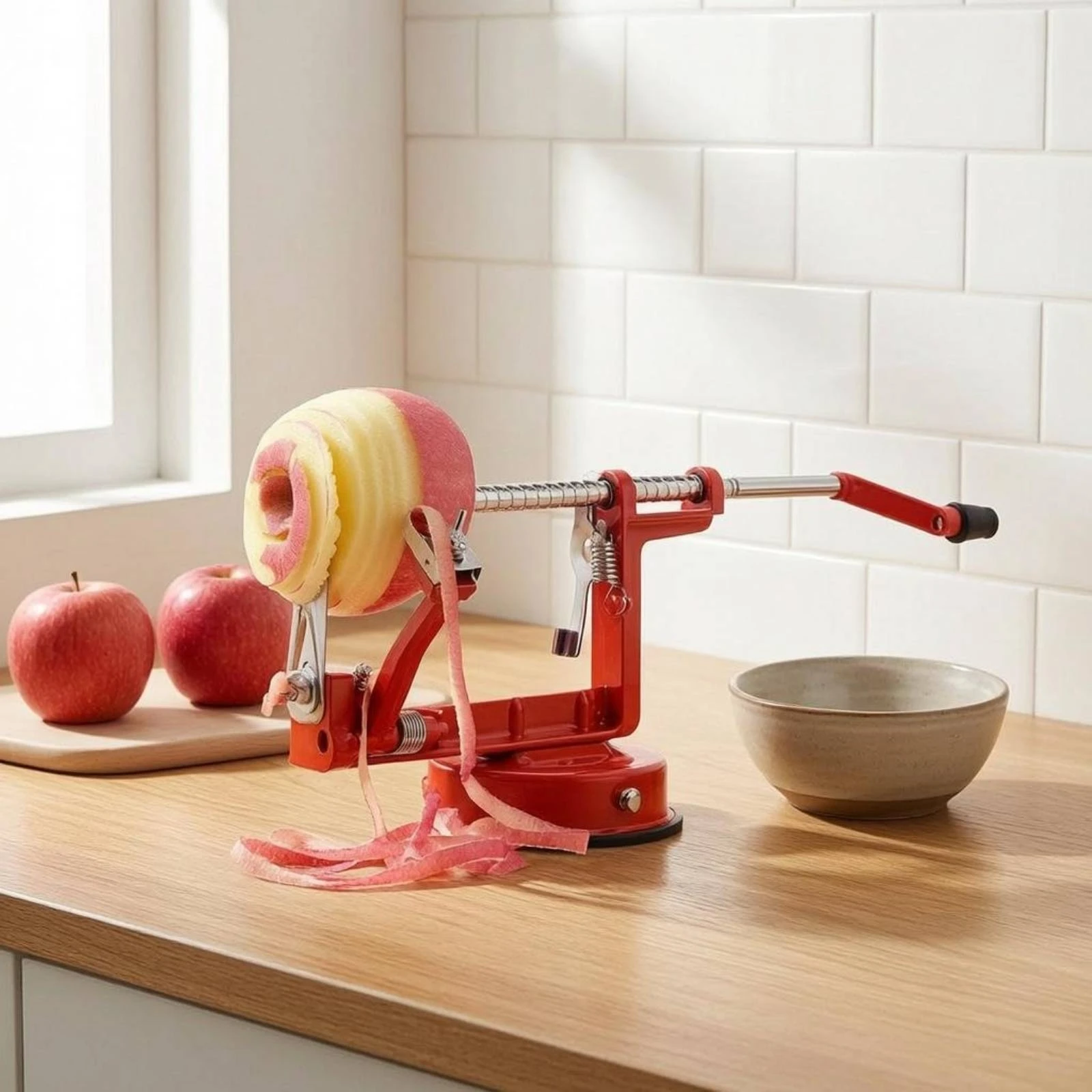 Countertop Apple Peeling Tool Metal Manual Apple Peeling Tool Kitchen Tool Quick Peeling Easy to Clean