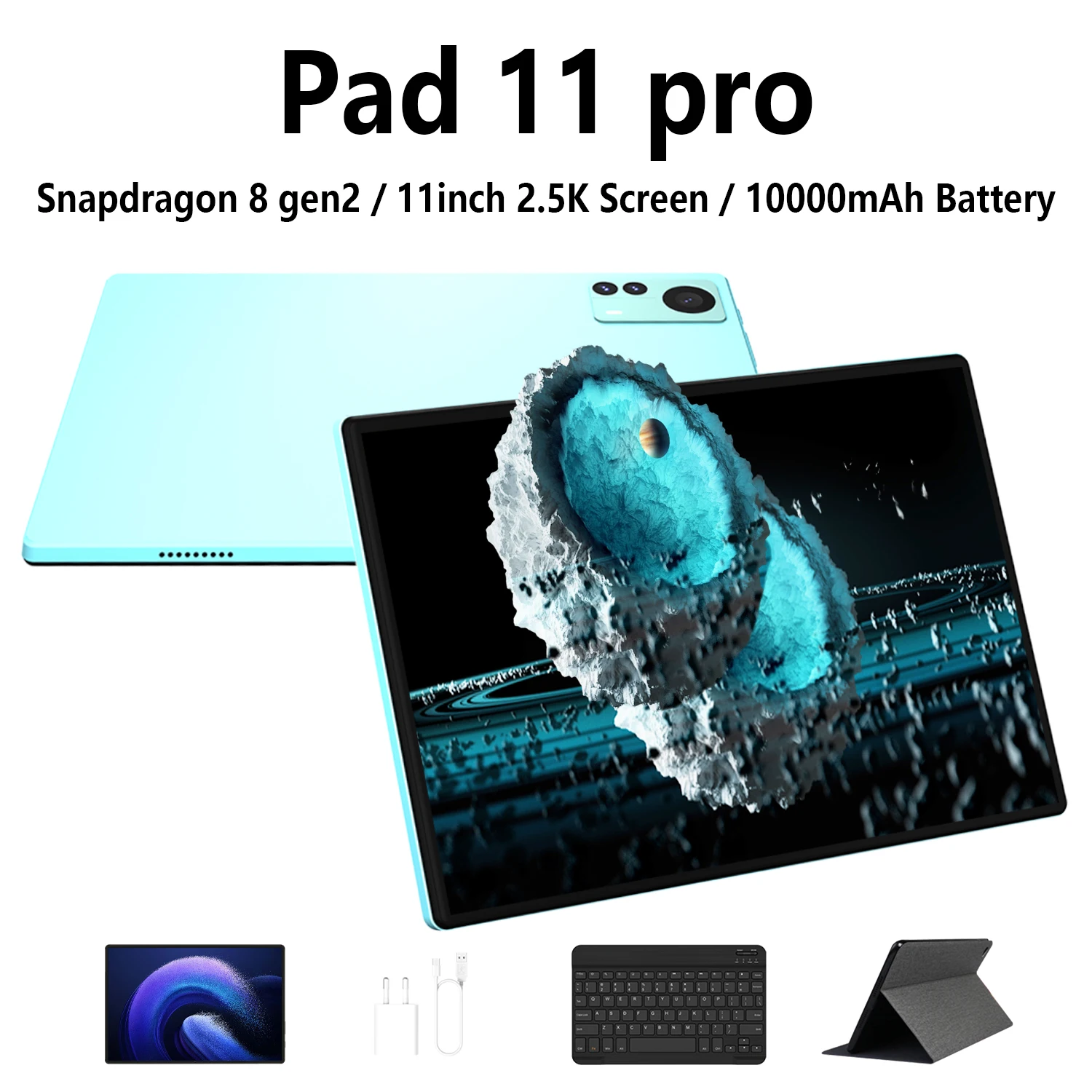 Pad 11 Pro Tablet da 11,0 pollici 2,5K Android 13 16GB + 1TB Snapdragon 8 gen2 octa-core 10000mAh supporta tablet con modalità schermo diviso