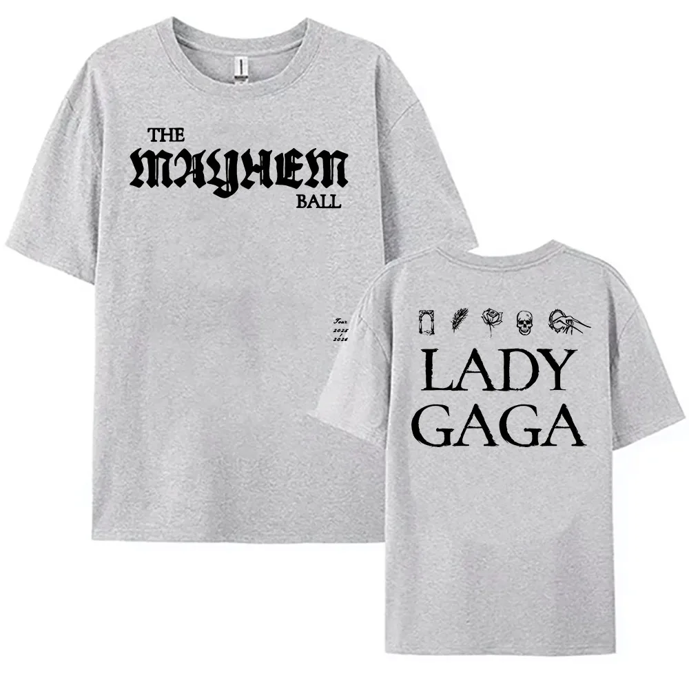 The MAYHEM Ball T-Shirt Short Sleeve Cotton Female Tshirts Casual Summer Singer Printing Tee-shirt O-neck Loose Women T Shirt