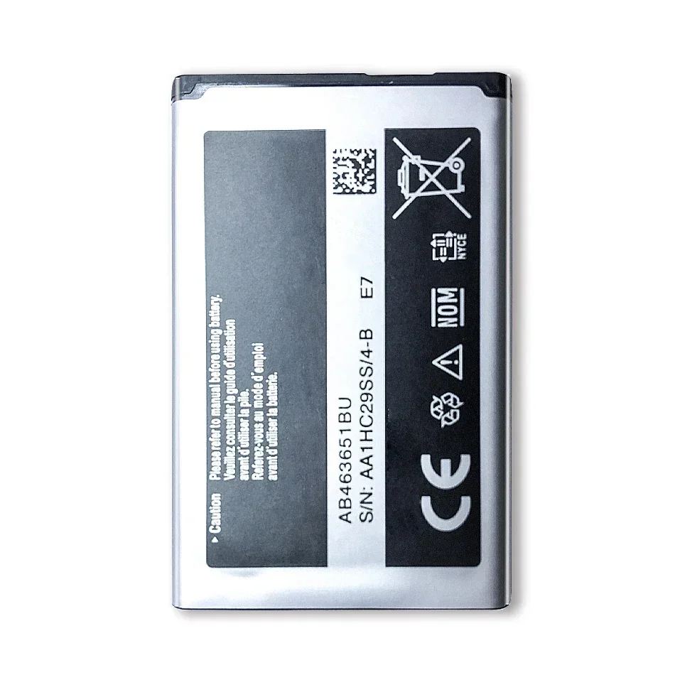 Mobile Phone Batteries AB463651BU For Samsung W559 S5620I S5630C S5560C C3370 C3200 C3518 J808 F339 S5296 C3322 GT-C3530 S5610