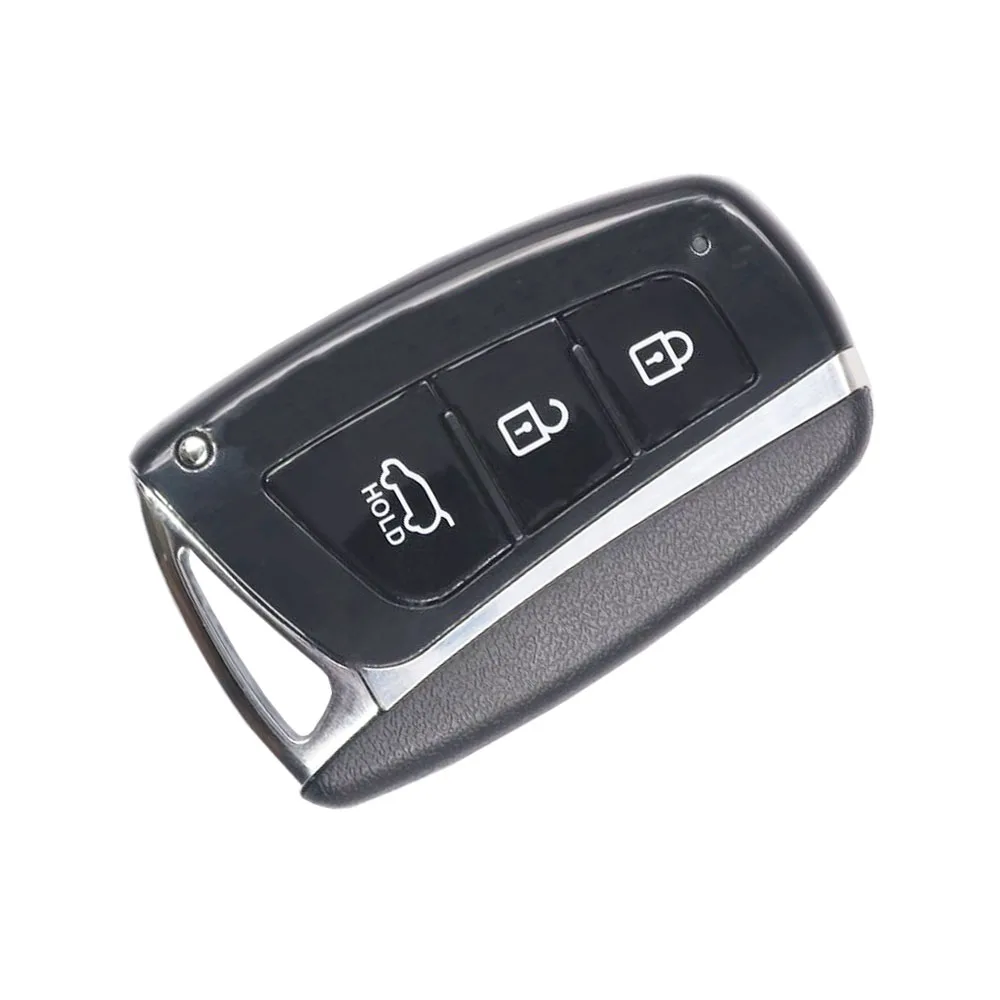 5pcs/pack 3 Buttons Replacement Smart Key Fob Case for Hyundai Santa Fe with Mechanical Blade pcs