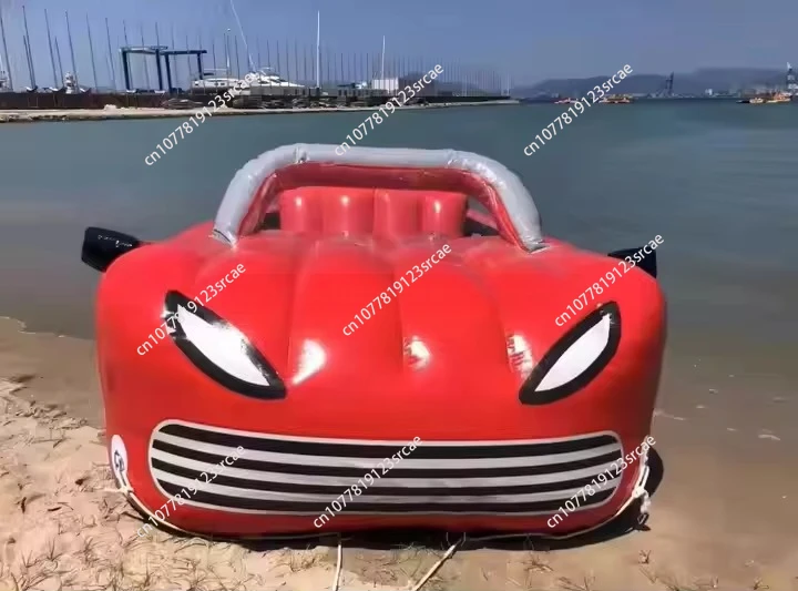 Newly designed boat floating traction water boat inflatable water game inflatable tractor tube water cart