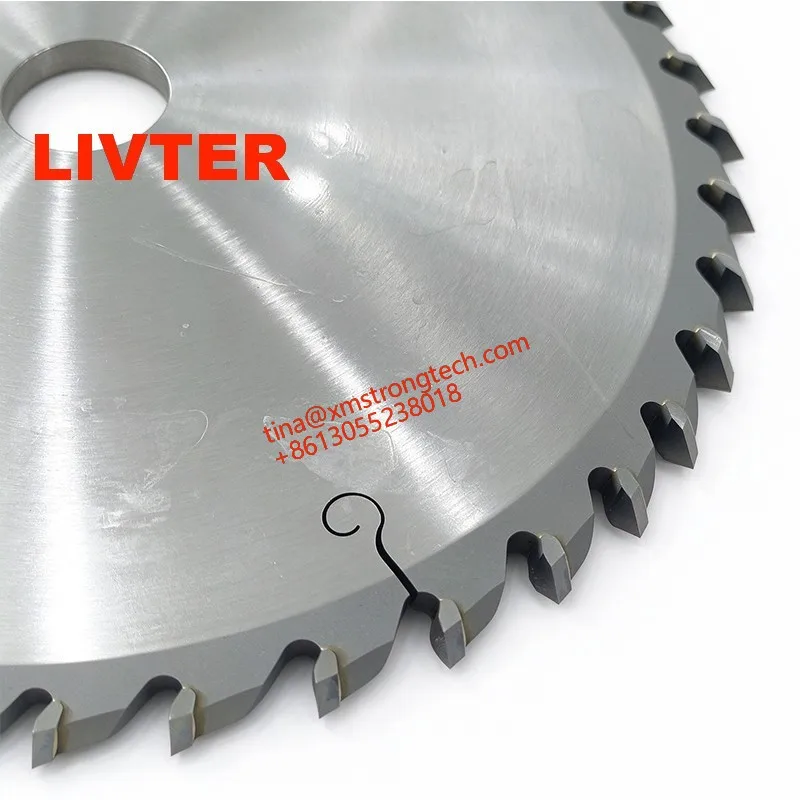 LIVTER V Type TCT Circular Saw Blade 205mm 40T Carbide Tipped Wood Cutting Saw Disc for Woodworking Miter Table Saw