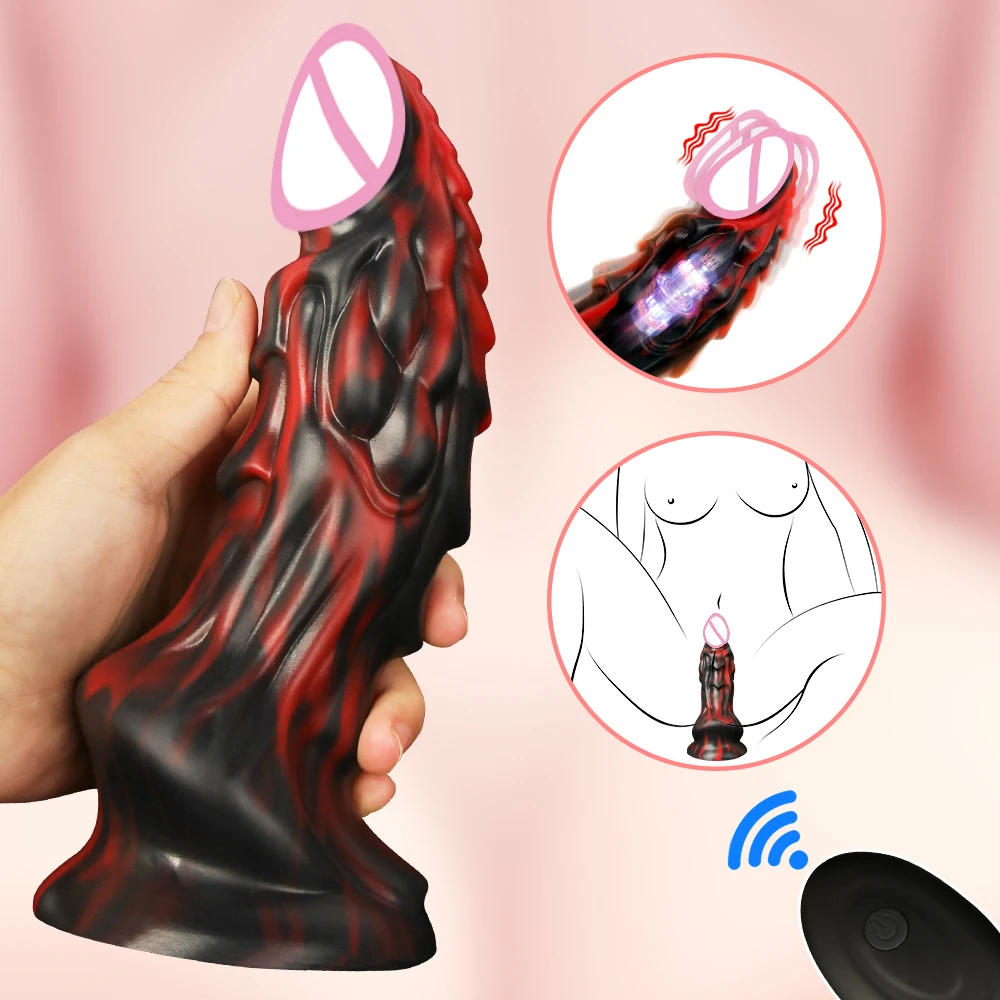 Monster Dildo Remote Control Butt Plug Dragon Dildo Animal Penis Big Dick Fantasy Knot Sex Toy Animal Anal Butt Plug Adult Toy