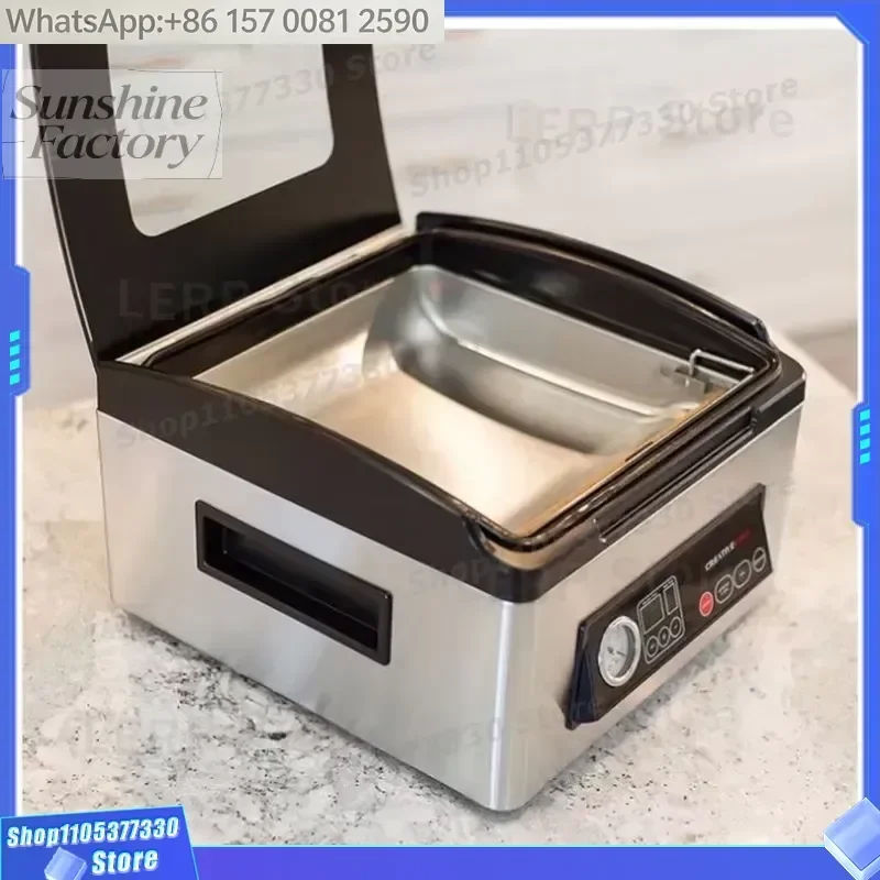 Automatic Single Chamber Cheap Price Plastic Bag Meat Bean Fresh Food Chicken Sealer Electric Household Vacuum Packaging