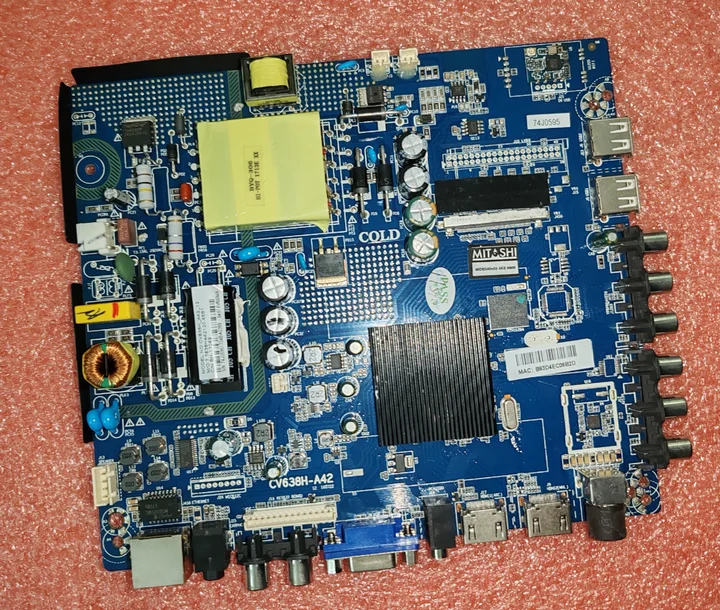 

CV638H-A42 Three in one TV motherboard WiFi network 4K FOR 54-58v 660ma