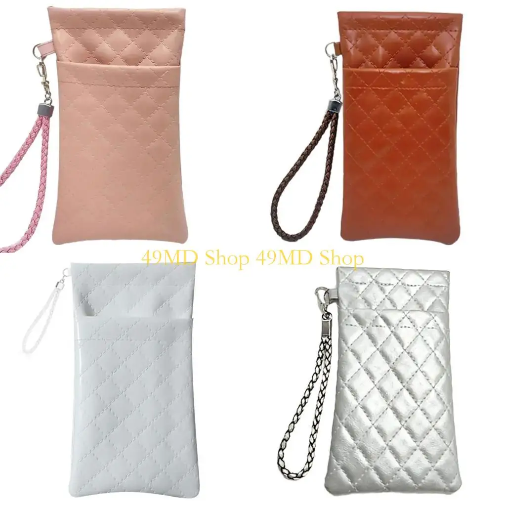 49MD Two Compartment Glasses Storage Case PU Leather Strap Included Color Option