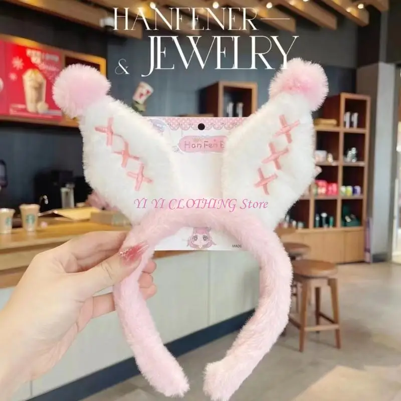 N5KF Thỏ Băng Đô Quấn Tóc Sang Trọng Truyện Tranh Cho Thấy Đảng Đạo Cụ Hình Cô Gái Mũ Đợi Đầu Đa Năng