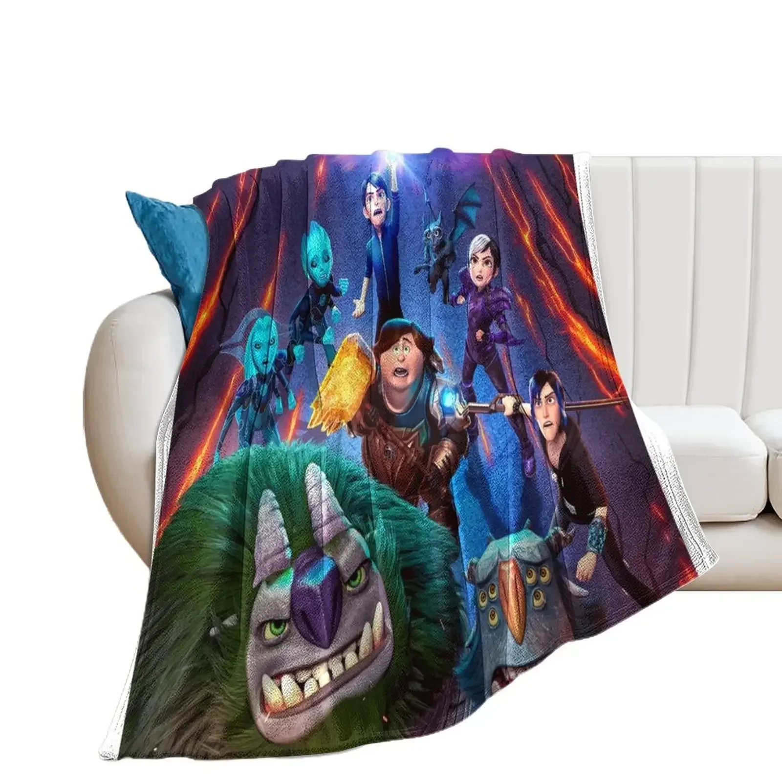 Trollhunters Throw Blanket cosplay anime manga Luxury Designer Blankets