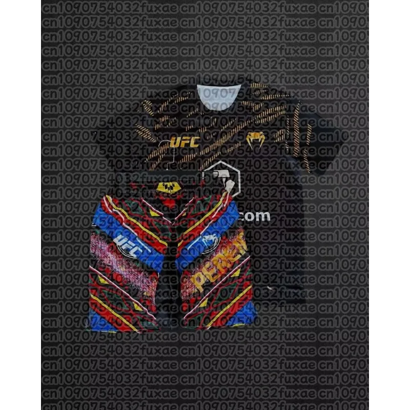 

UFC MMA Top Boxer Alex Pereira Boxing Fighting Event T-shirt Shorts Men Breathable Jersey Wrestling Running Sweat Absorbing Set