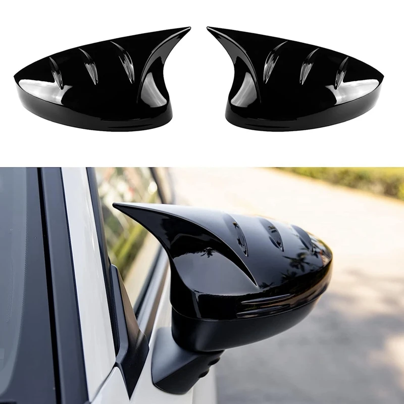 For Honda Civic 11Th Gen 2022 2023 Rearview Mirror Cover Horns Side Rear View Mirror Caps Trim - ABS