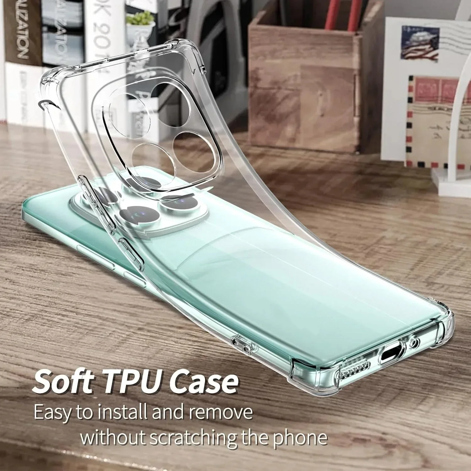 Etui Redmi Note14Pro Transparent Crystal TPU Soft BackCover For Redmi Note14 Pro Note 14 Pro Clear Shockproof Coque