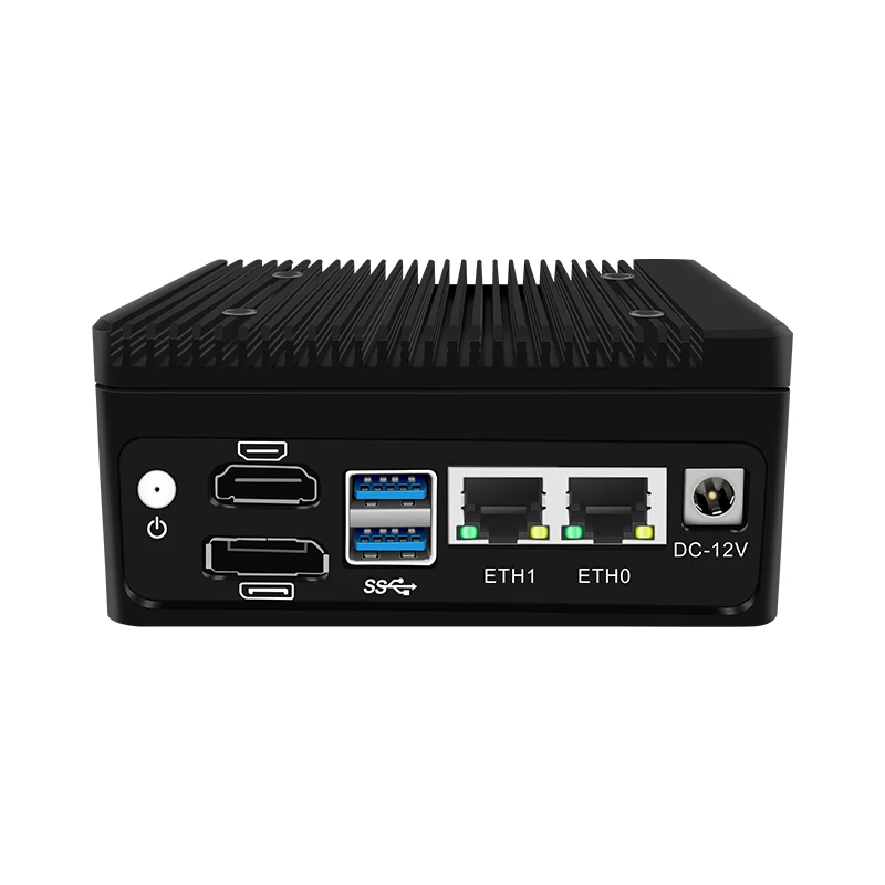 IKuaiOS-Mini PC Embedded Terminal, N100, Dual 2.5G, RJ45, Firewall Edge, Gateway, Fan ou Fanless, H9, Opcional