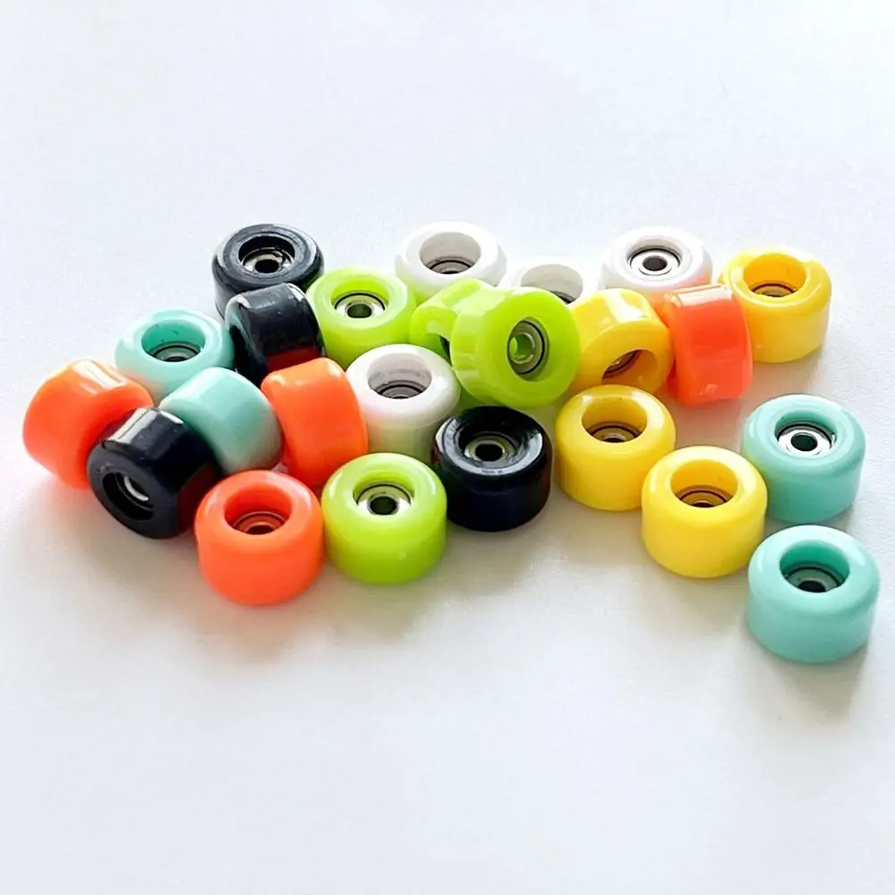 4Pcs Durable Professional Bearing Wheel PU+Metal Urethane Fingerboard Wheels CNC Mini Finger Skate Board Accessory