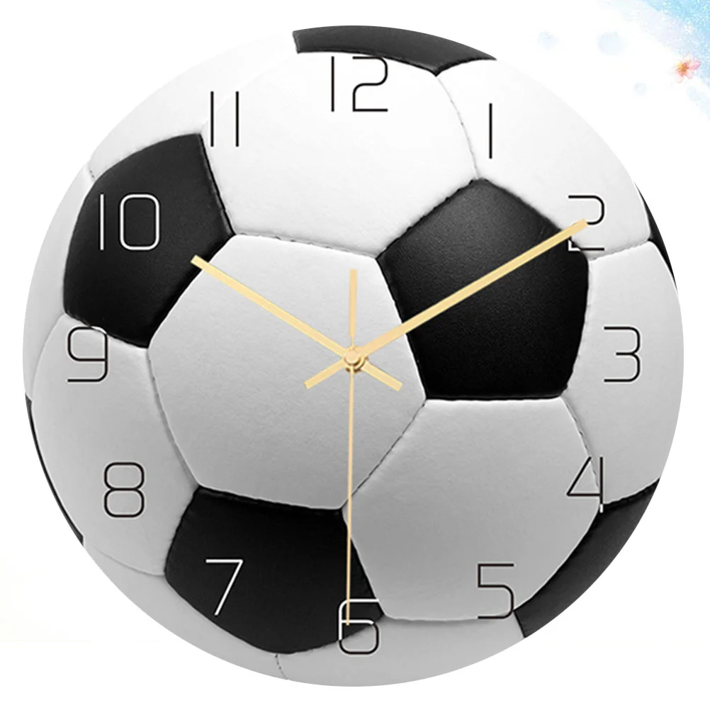 

Basketball Wall Clock Mute Home Office Decor Acrylic Easy Install Stable Big Numerals Quiet Timepiece Wall Clock for Bedroom