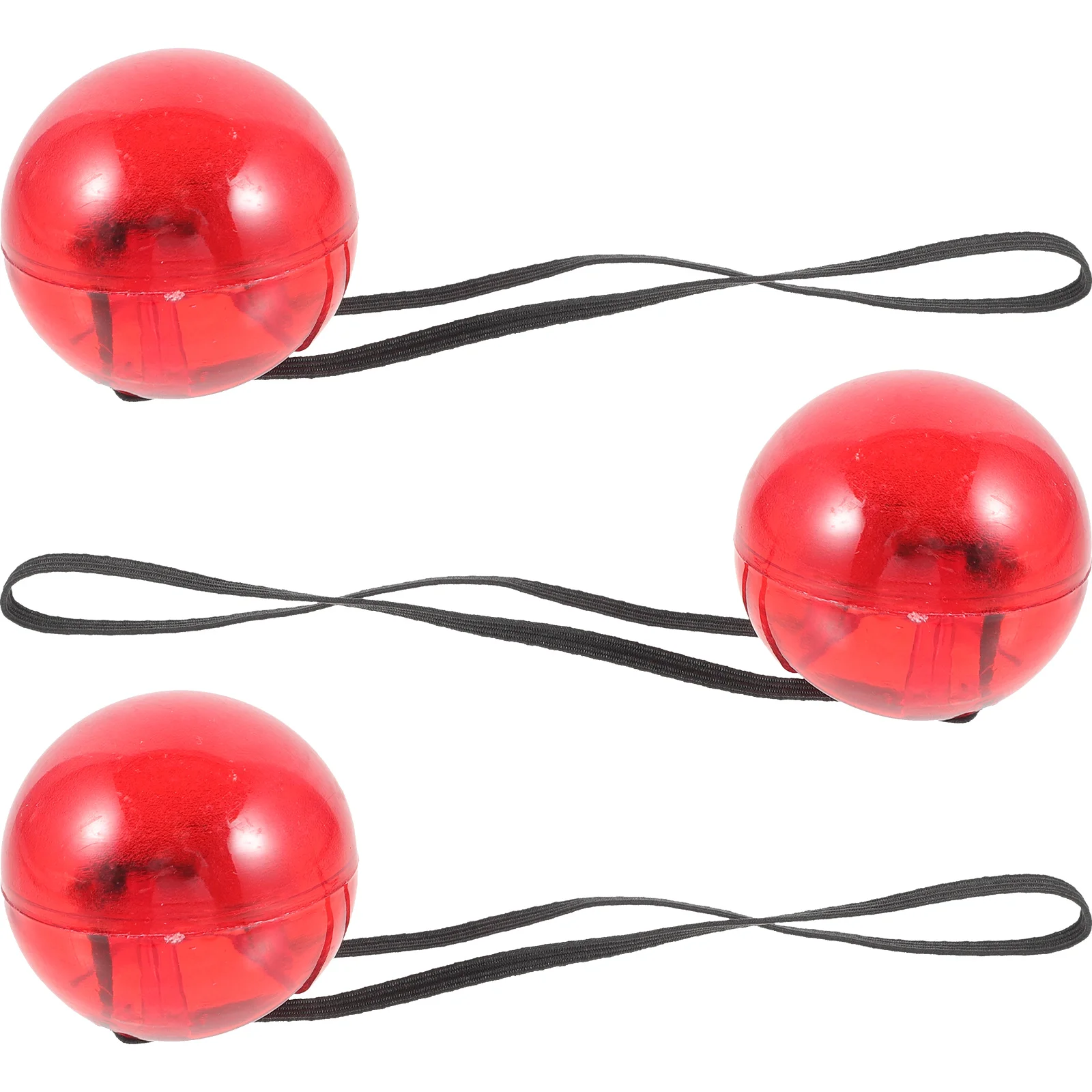 3 Pcs Black Masks Clown Nose Performance Accessory Prop Toy Party Decor Kids Red Work