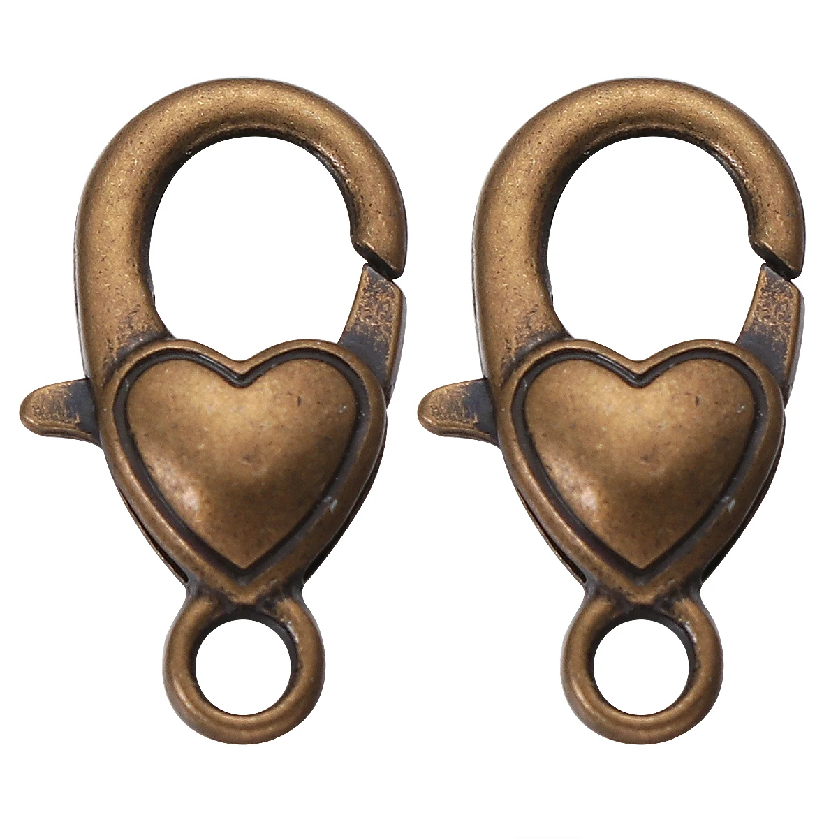 10 pçs fecho lagosta para fazer jóias acabamento bronze diy encantos pulseiras colares chaveiros celular acessórios decorativos
