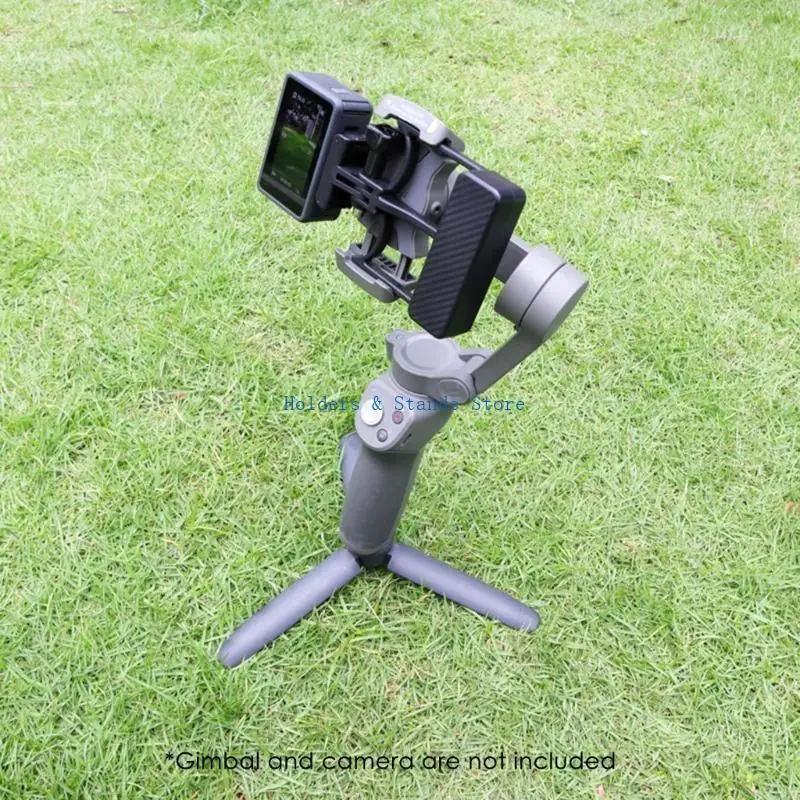 Y4UE Action Camera Switches Adapter Handheld Gimbal Mount Supports Horizontal & Vertical for OM 6/5/4/3,for Action 4 - Image 5