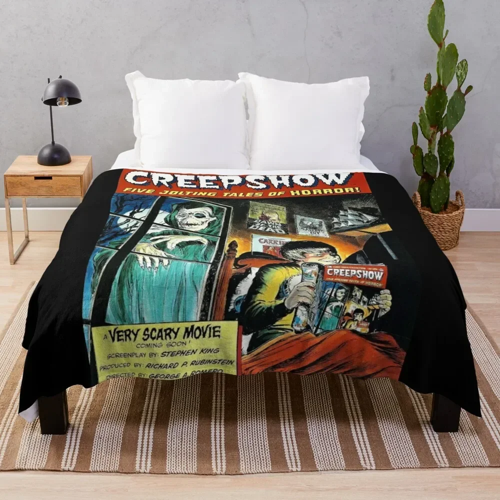 

Creepshow Throw Blanket Summer Cute Plaid christmas decoration Blankets For Sofas Blankets
