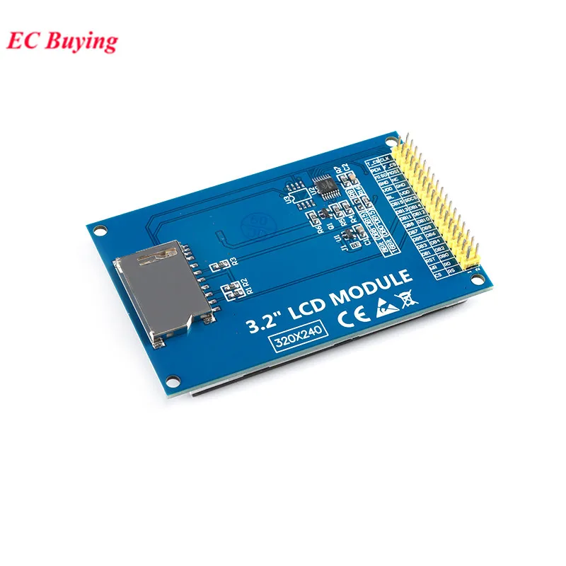 3.2 Polegada 3.2 ''Cor TFT LCD Módulo de Tela de Toque HD 320X240 ILI9341 8Bit/16Bit Interface Paralela Compatível Atomic 34P