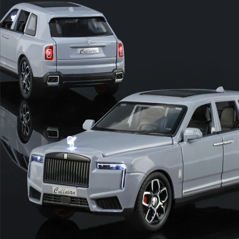 1:32 Cullinan Luxy SUV pressofuso in lega di metallo modello suono e luce tirare indietro regali per auto giocattolo per bambini