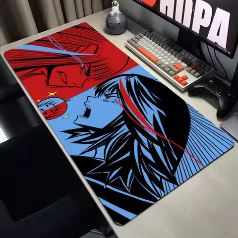 Anime Kill La Kill Desk Mouse Pad Cute Matoi Ryuuko HD Desk Pad Extended Gaming Keyboard Mats Large XXL Gamer Mousepad 90x40
