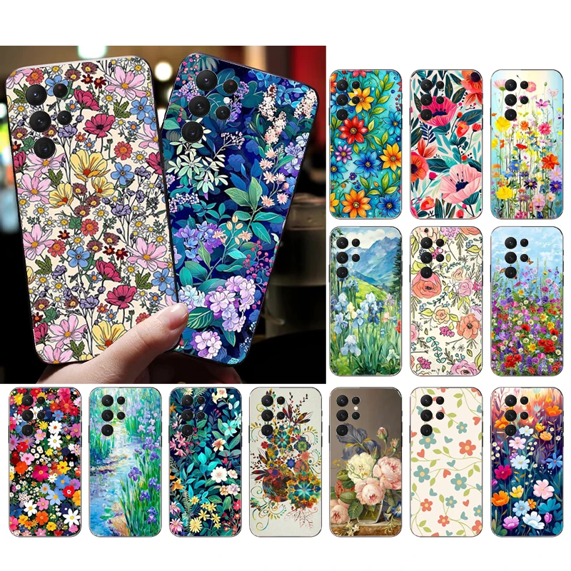

Flower Art Funda Phone Case For Samsung A55 A16 A56 A36 A23 A35 A15 A53 A54 A33 A34 A25 A05S A52 A52S A14 A13 A71