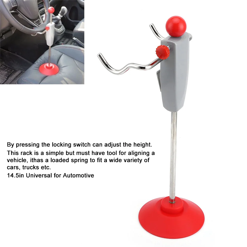

14.5in Universal Steering Wheel Holder Alignment Rack Leveling Stand Tool for Cars Trucks