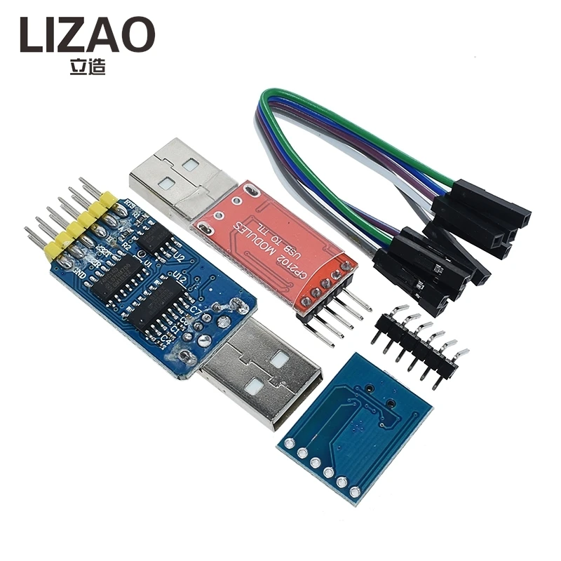 LIZAO CP2102 USB 2.0 to UART TTL 5PIN Serial Converter Module, Replace FT232 CH340 PL2303 for STC Download
