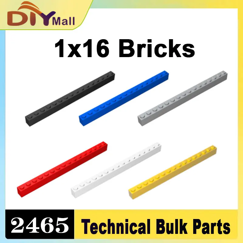 

10PCS 1X16 Classic Building Bricks 2465 Educational Construction Toy For Kids Creative Play STEM Learning Activity Set