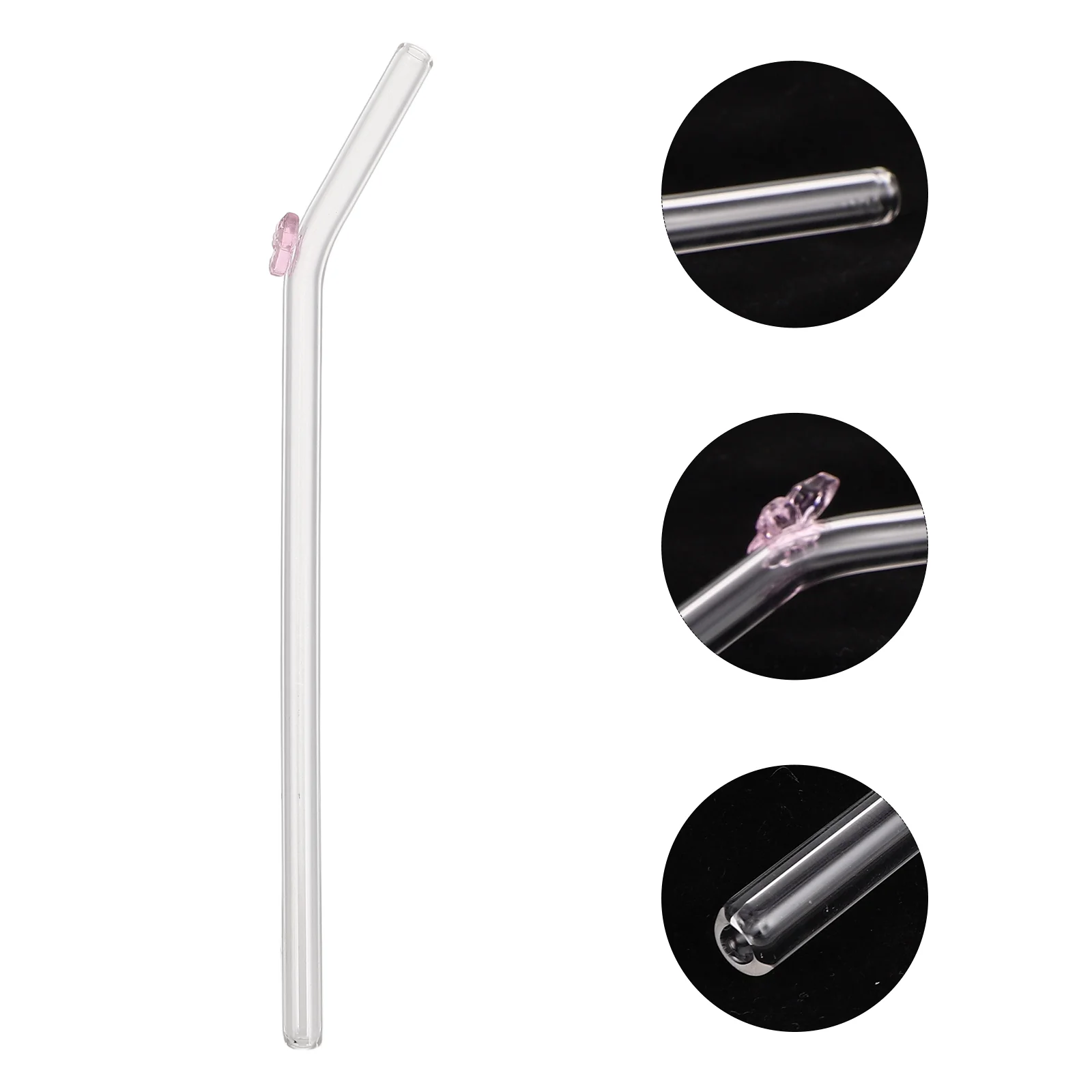 

Clear Glass Straw Milk Straw Decorative Smoothies Straw Glass Smoothies Straw For Drinking Party Supply Glass Milk Cup Straw