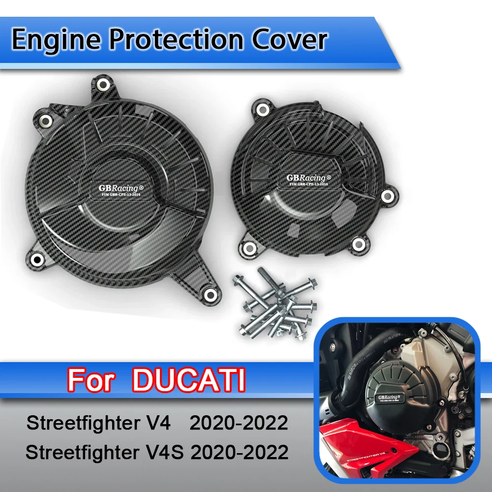 For Ducati Streetfighter V4 2020-2022 Streetfighter V4S 2020-2022 Engine Protection Cover Racing Engine Protective Cover