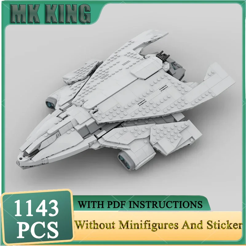 

Military Series Moc Building Blocks1:250 Scale Star Citizan Hercules Starlifter Model Technology Fighter Assembly Gifts Toy