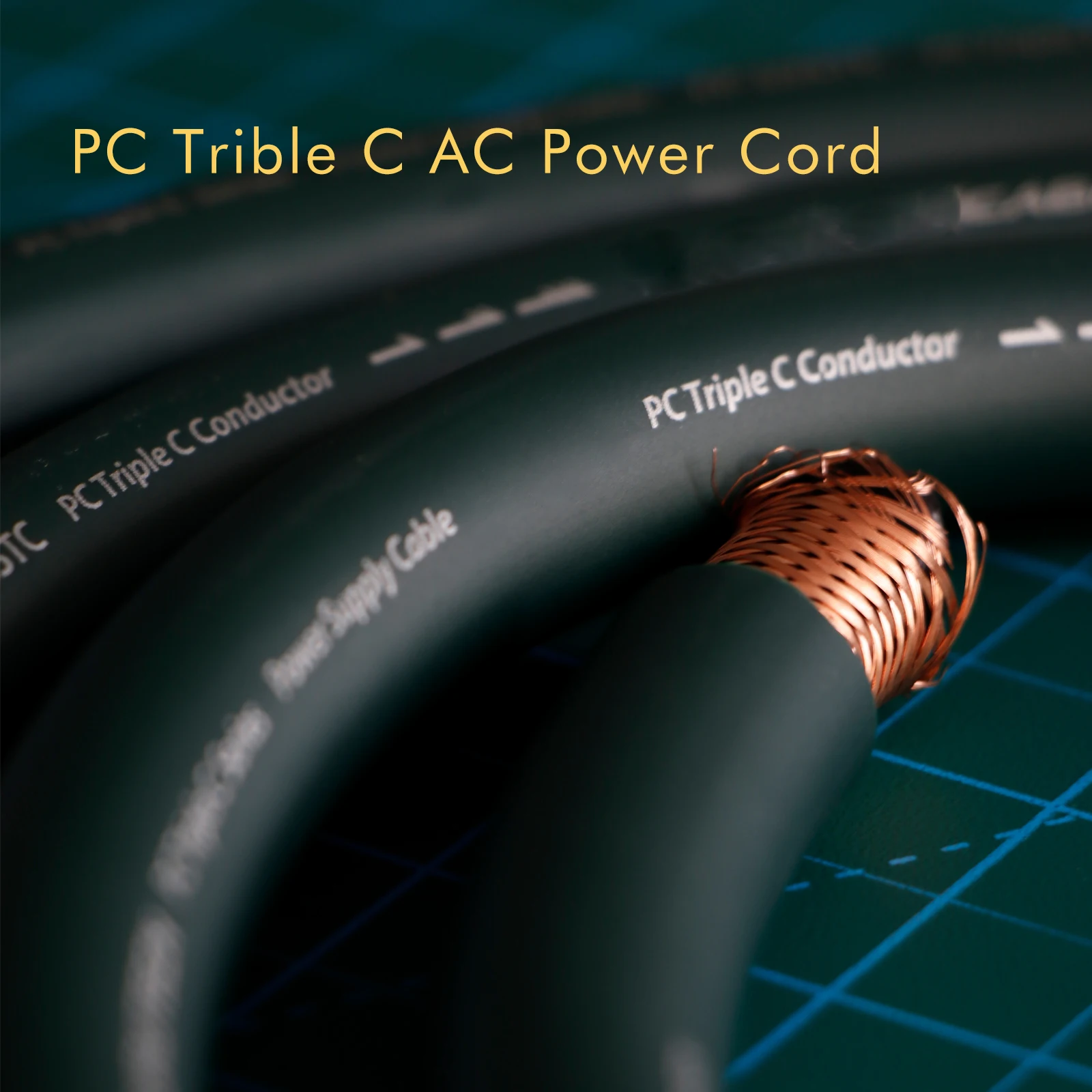 Preffair Power Cable Bulk Single Crystal Copper PC Triple C Copper 11AWG Audio Amplifier Power Wire DIY Loose Audiophile Cord