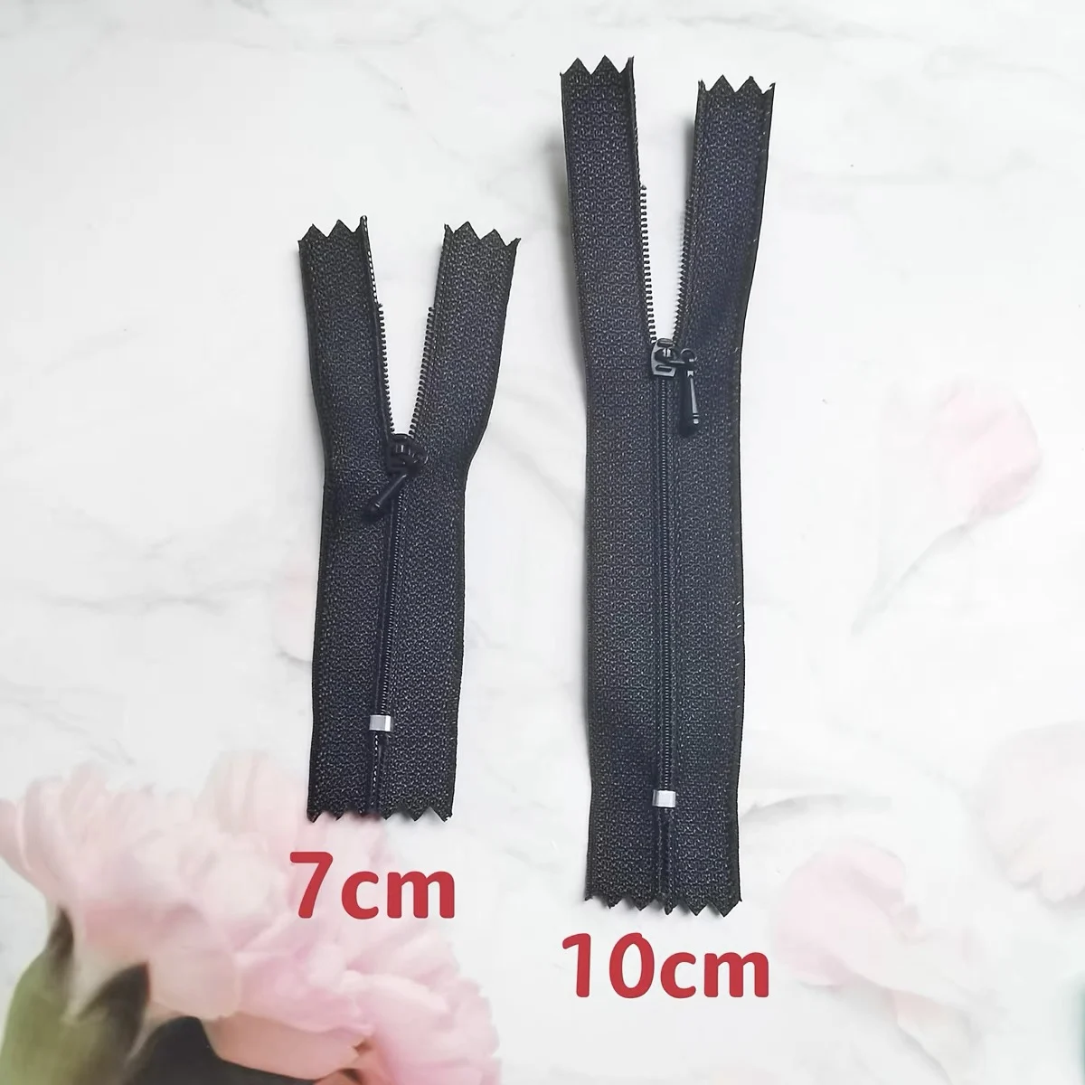 5Pcs Wholesale 7cm 10cm Mini 0# Nylon Close-end Zippers Tailor Sewing Crafts Doll BJD Bag Clothing DIY Zips 20 Color