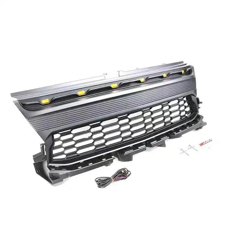 Front Grill Car Grille with LED Suitable for CHEVROLET COLORADO 2021 - 2022 US VERSION Off Road Auto Exterior Accessories