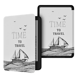For Kindle Paperwhite 10th Smart Case Printed Premium Magnetic Cover for Kindle Paperwhite 4 PQ94WIF 2018 Protective Slimshell