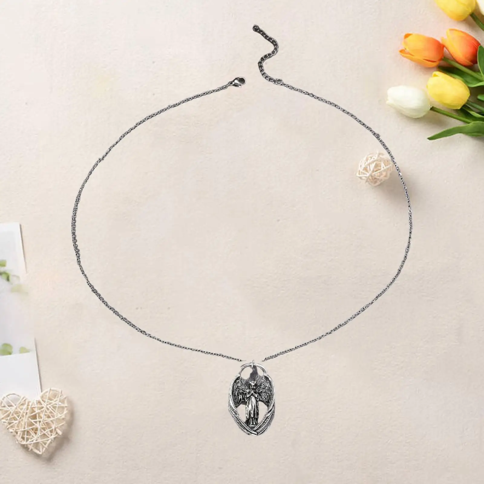 

Angel Wing Necklace for Men Angel Pendant Necklace for Performance Halloween