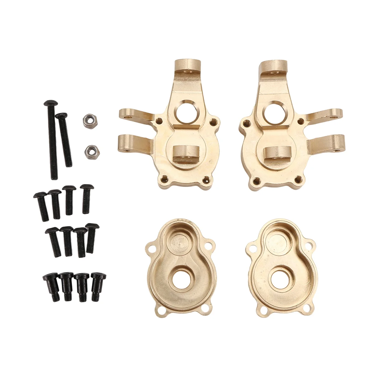 RC Car Upgrade Brass Front Steering Cup Kit for MJX H8H 1/10 YK4102 YK4103 YK4104 YK4106 YK4082 RC Car Upgrade Part